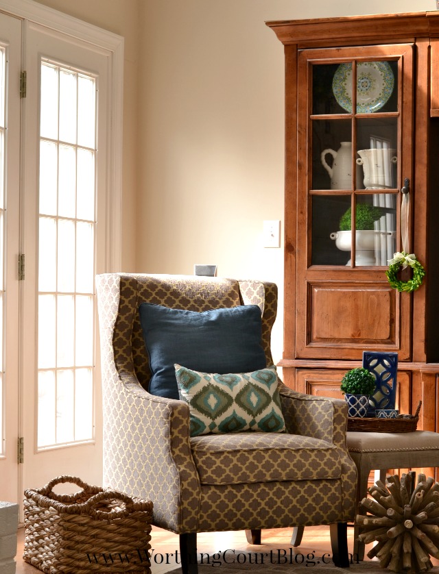 Chair and table vignette