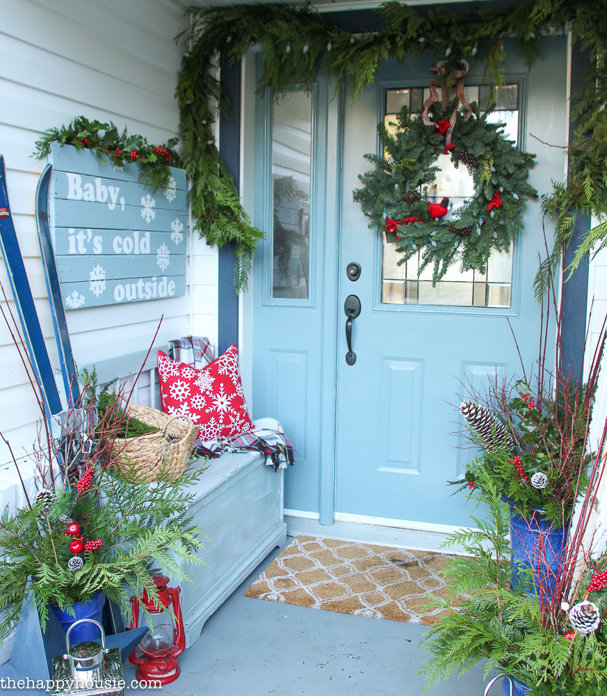 classic-red-plaid-christmas-front-porch-and-entry-hall-58