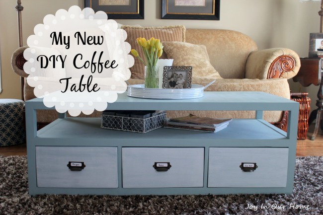 My New DIY Coffee Table at www.joyinourhome.com  