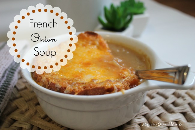 French Onion Soup at www.joyinourhome.com