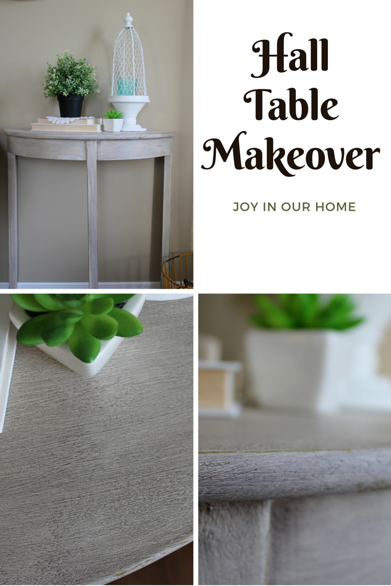 Hall Table Makeover 