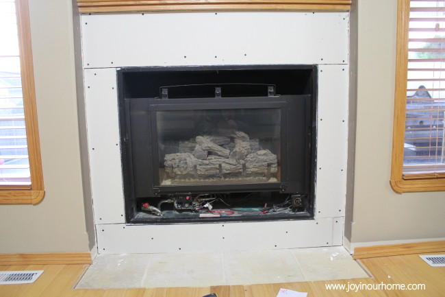 Our Fireplace Transformation at www.joyinourhome.com