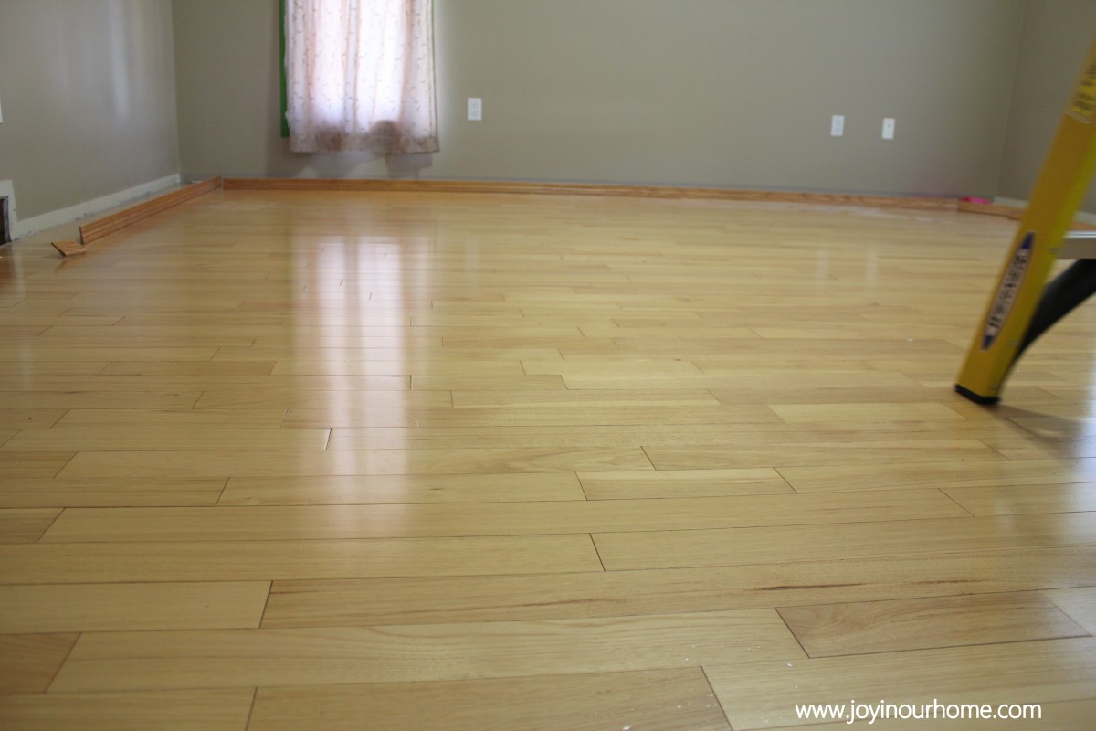 Our Journey in Refinishing Hardwood Floors at www.joyinourhome.com