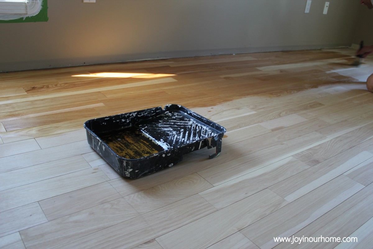 Our Journey in Refinishing Hardwood Floors at www.joyinourhome.com