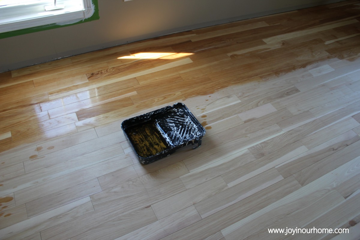 Our Journey in Refinishing Hardwood Floors at www.joyinourhome.com