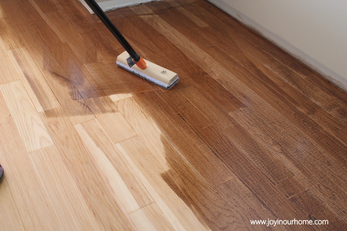 Our Journey in Refinishing Hardwood Floors at www.joyinourhome.com