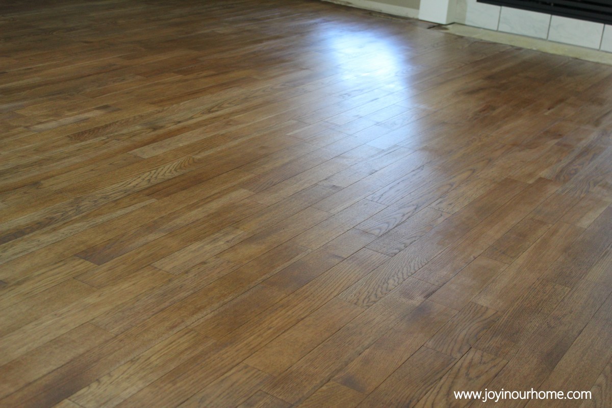 Our Journey in Refinishing Hardwood Floors at www.joyinourhome.com