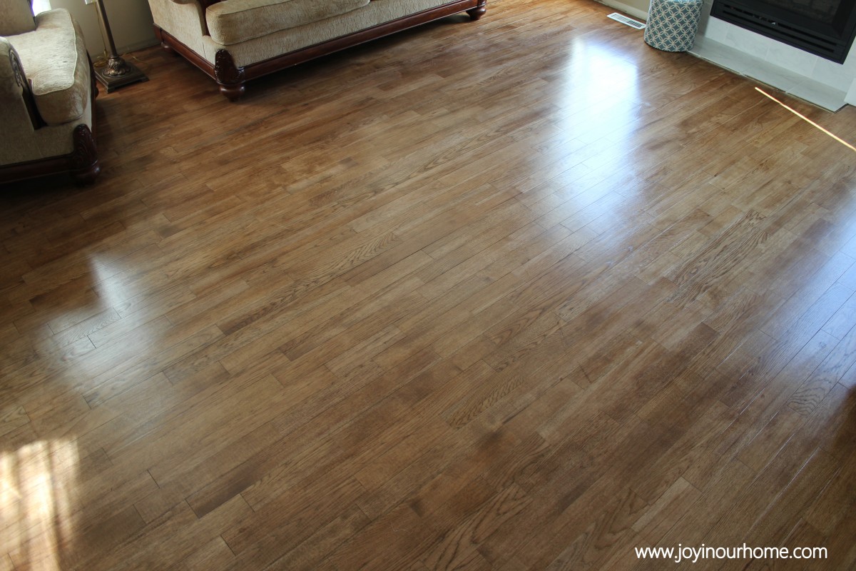 Our Journey in Refinishing Hardwood Floors at www.joyinourhome.com