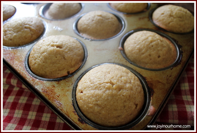 Best Ever Pumpkin Muffins at www.joyinourhome.com