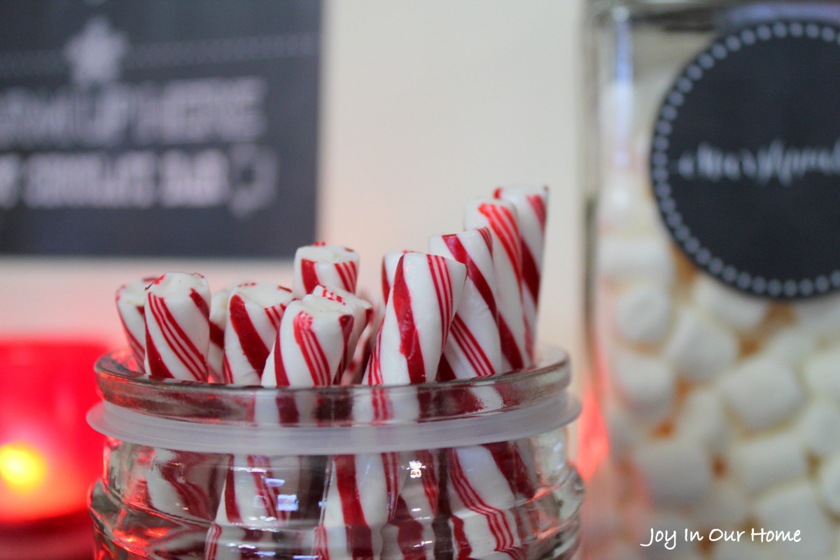 Hot Chocolate Station and Printables at www.joyinourhome.com