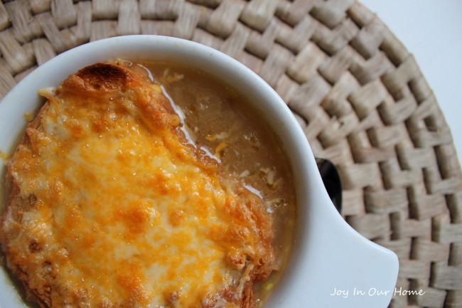 French Onion Soup at www.joyinourhome.com