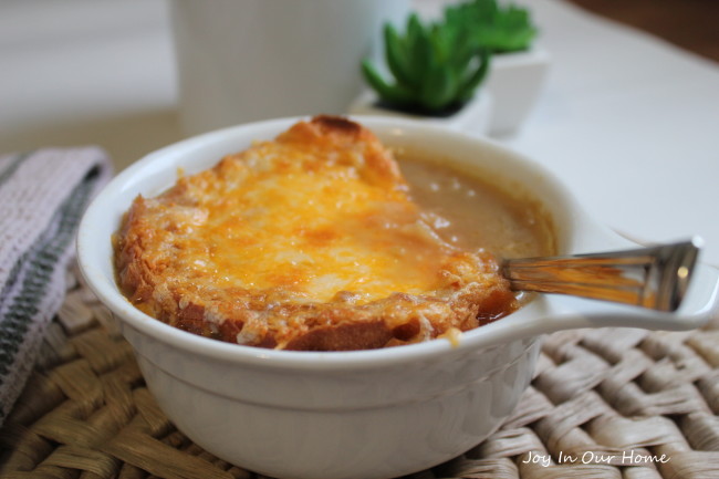 French Onion Soup at www.joyinourhome.com