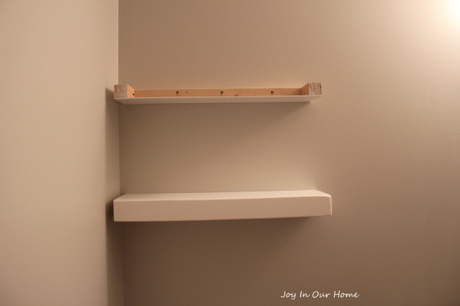 Easy DIY Floating Shelves from www.joyinourhome.com