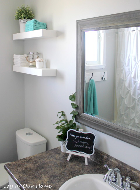 Master Bathroom Reveal by www.joyinourhome.com