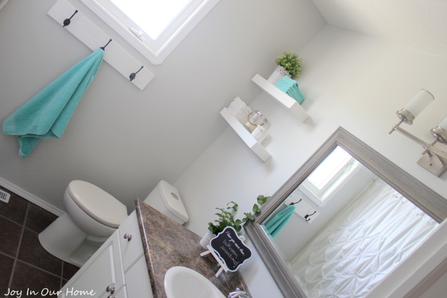 Master Bathroom Reveal by www.joyinourhome.com