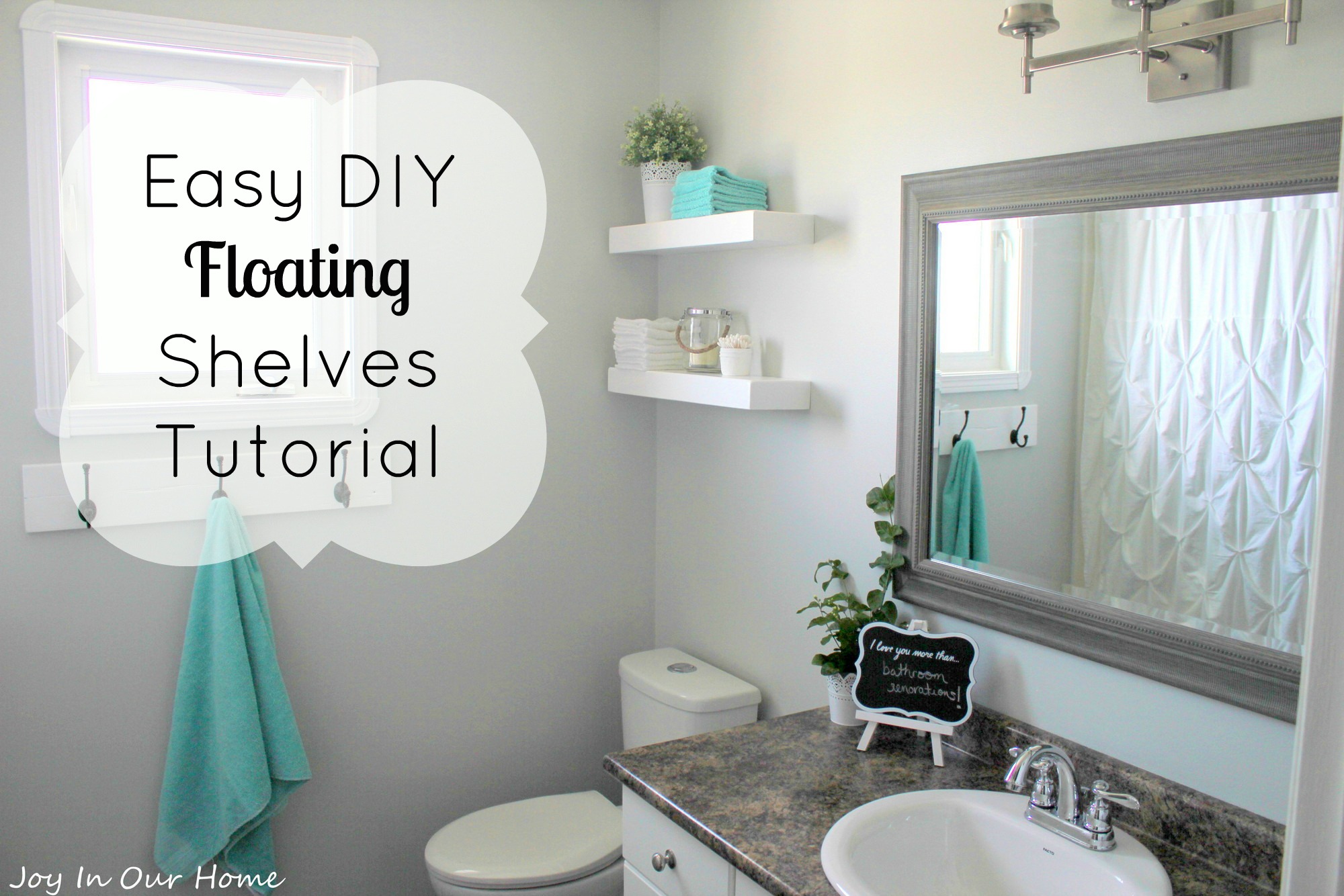 Easy DIY Floating Shelves - DIY Floating Shelves Tutorial