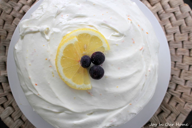 Blueberry Citrus Cake from www.joyinourhome.com