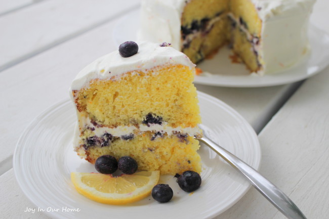 Blueberry Citrus Cake from www.joyinourhome.com 