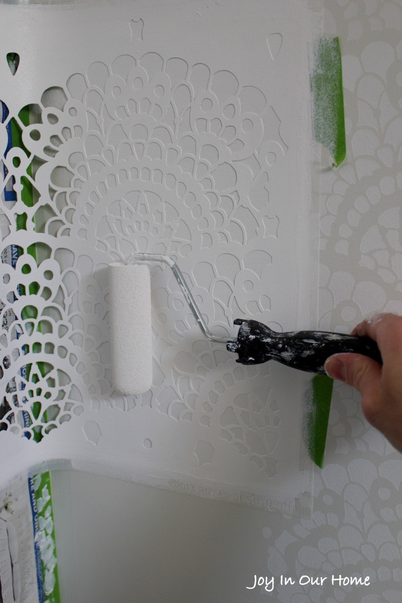 Spanish Lace Stenciled Wall