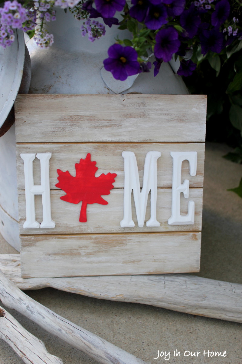 Quick and easy Canada Day sign 