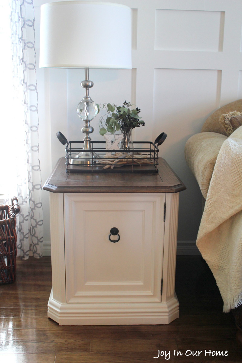 Repurposed Living Room End Table