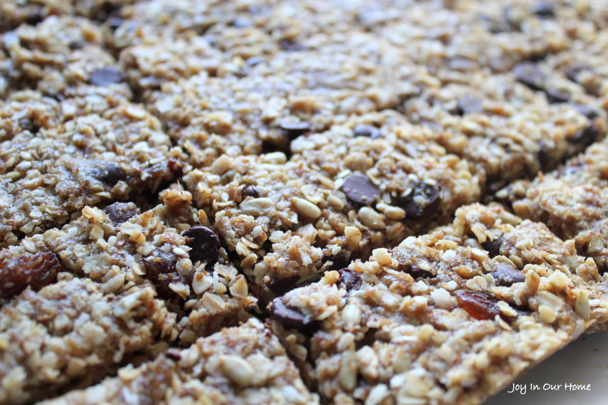 Homemade Chocolate Chip Granola Bars 