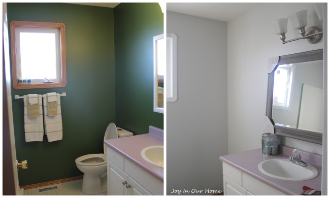 One Room Challenge Bathroom Update at www.joyinourhome.com