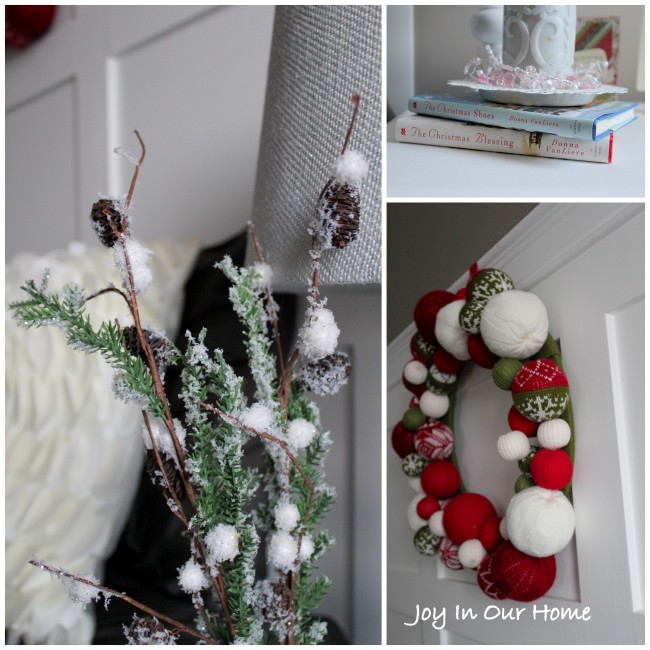 A Holiday Home Tour at www.joyinourhome. A simple but cozy Christmas. 