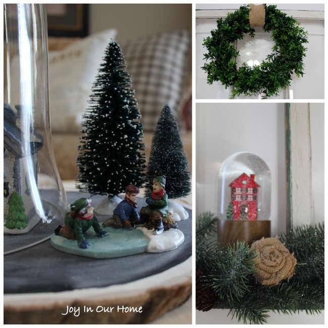 A Holiday Home Tour at www.joyinourhome. A simple but cozy Christmas. 