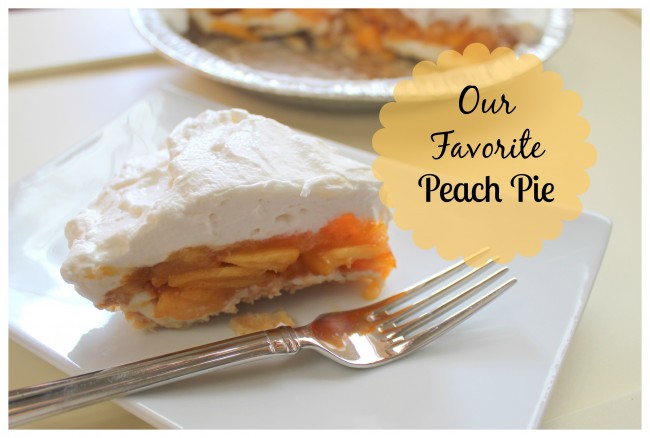 Our Favorite Peach Pie from www.joyinourhome.com