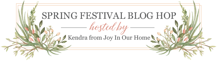 Spring Festival Blog Hop poster.