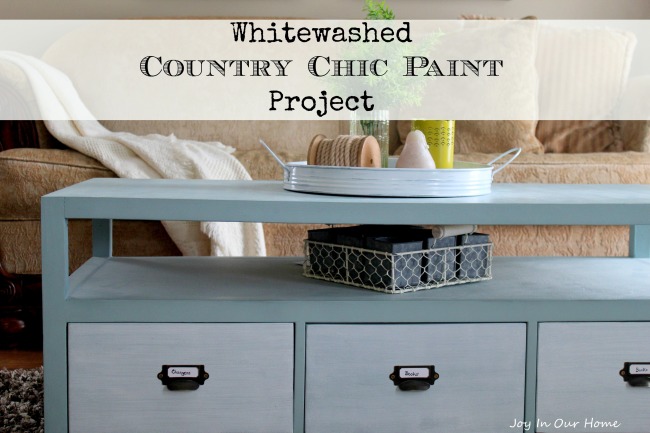 Whitewashed Country Chic Paint Project from www.joyinourhome.com