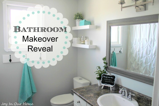 Master Bathroom Reveal by www.joyinourhome.com