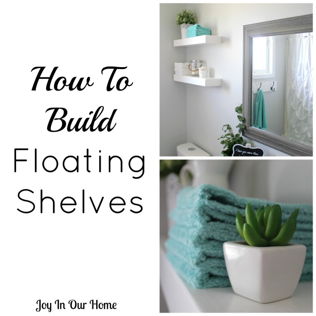 Easy DIY Floating Shelves from www.joyinourhome.com