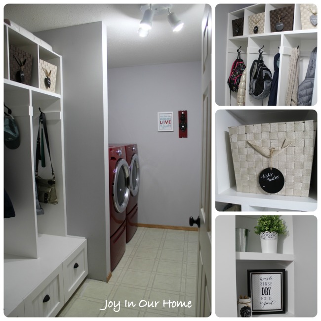 Laundry Room Reveal at www.joyinourhome.com