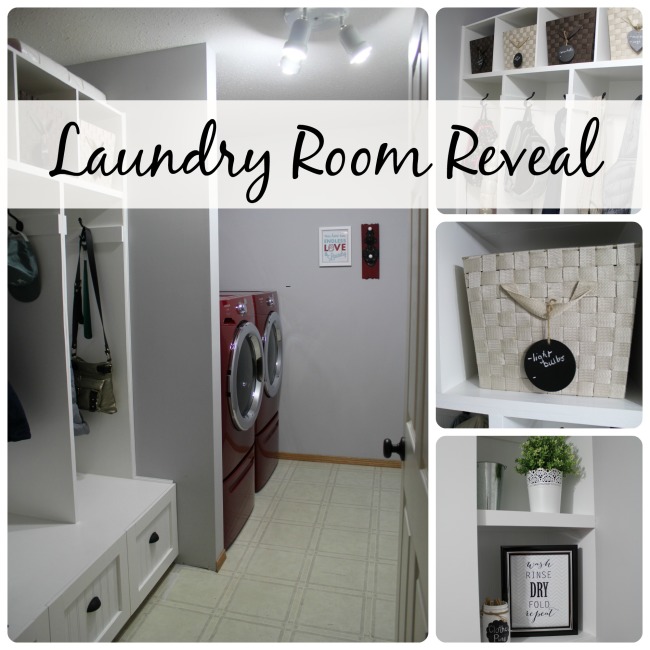 Laundry Room Reveal at www.joyinourhome.com