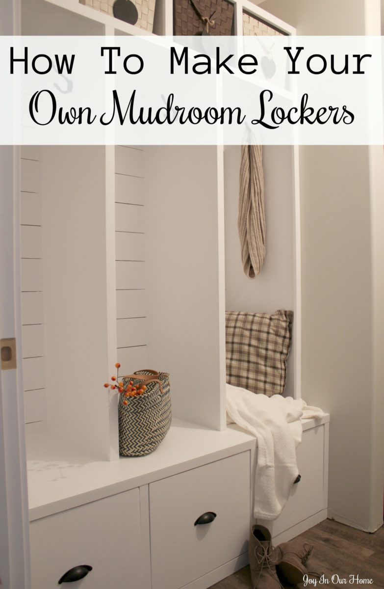 How To Make Your Own Mudroom Lockers Joy In Our Home