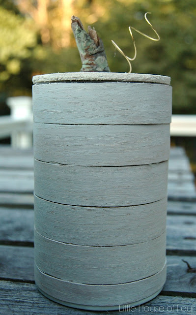 Recycled Tin Can Pumpkins