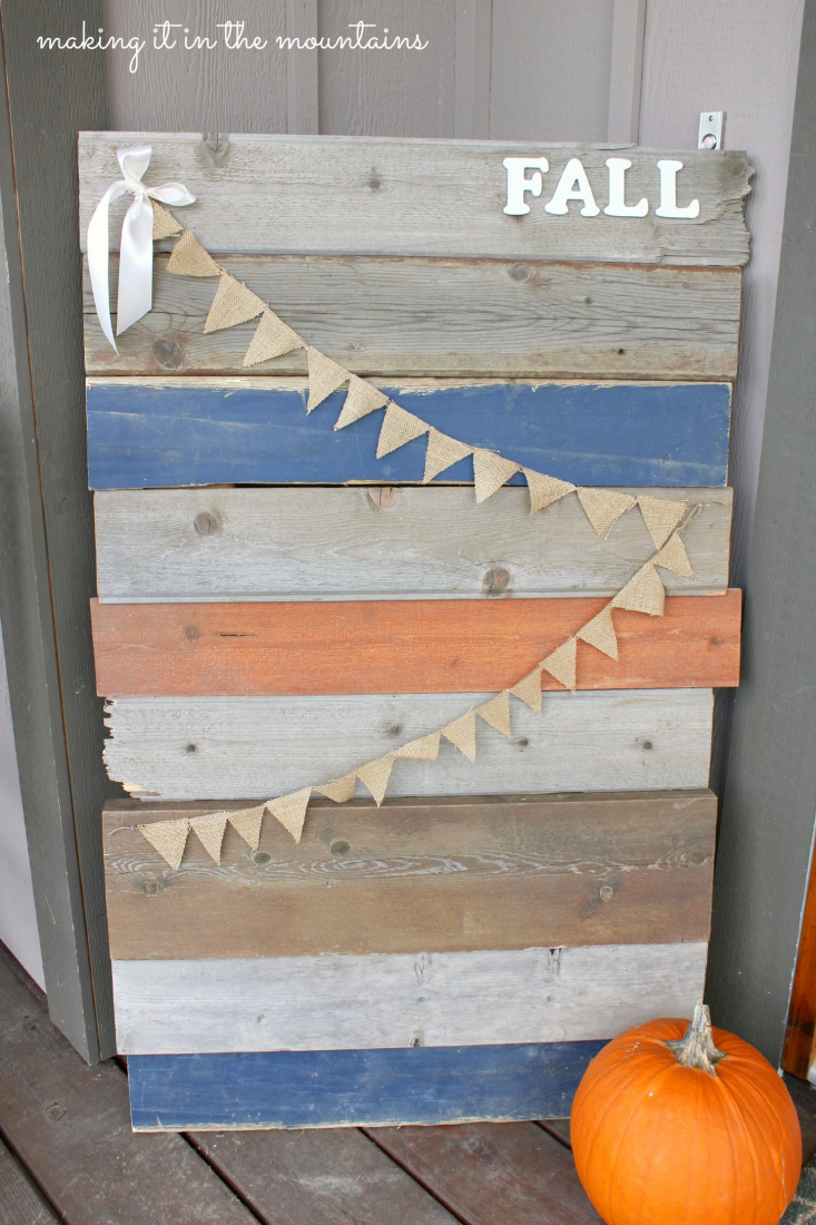 Barnwood FALL Sign :: making it in the mountains