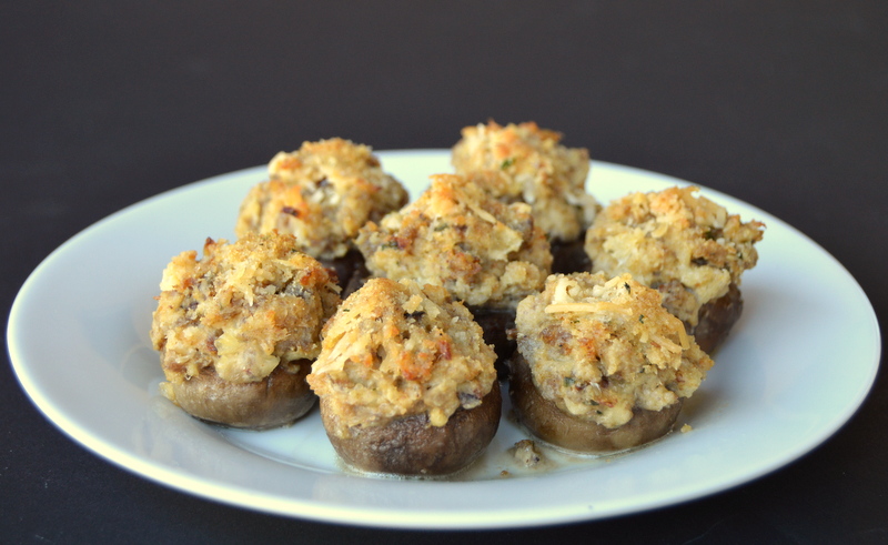 Stuffed Mushrooms With Cream Cheese And Sausage Appetizer
