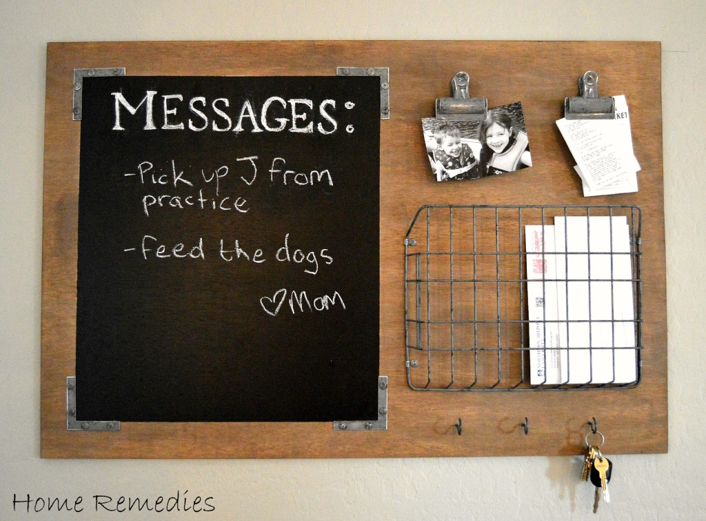 DIY Industrial Style Message Board | Home Remedies