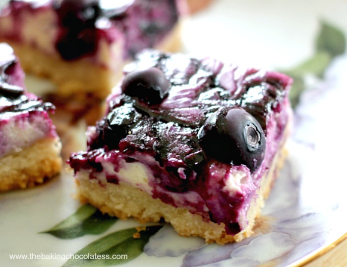 Blueberry Lemon Bliss Cheesecake Bars