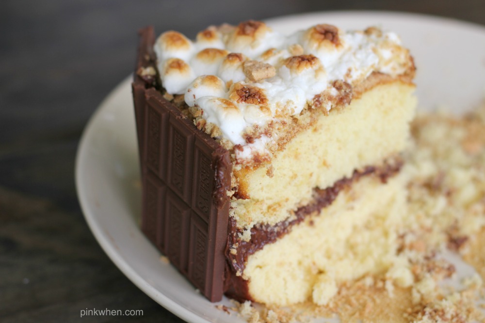 S'mores Cake Recipe @PinkWhen