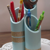 Monthly Challenge with Plumbing Pieces at www.joyinourhome.com