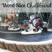 Wood Slice Chalkboard November Challenge at www.joyinourhome.com